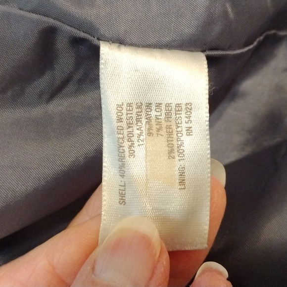 🤎EUC Old Navy Black 40% Wool Peacoat - Picture 7 of 11